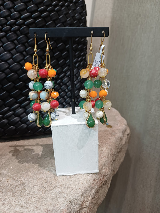 Long Stone Earrings