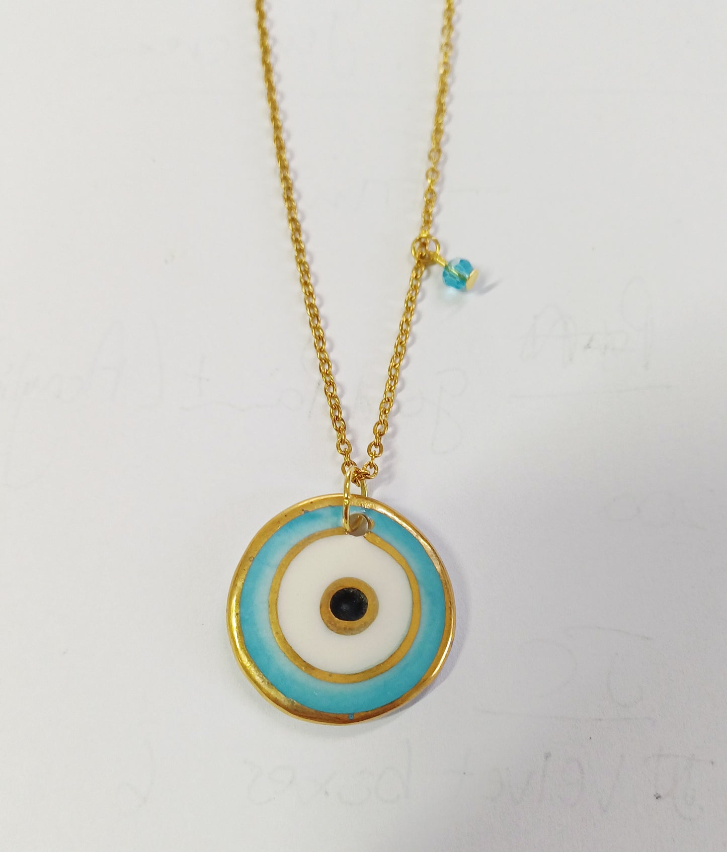 Ceramic Evil Eye Necklaces