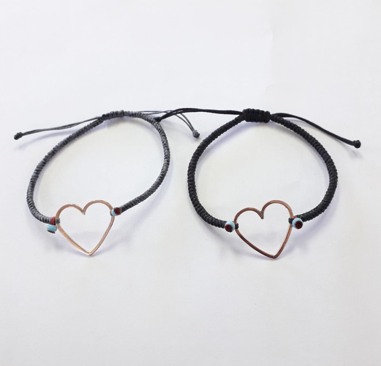 9ct Heart Rosegold Bracelet