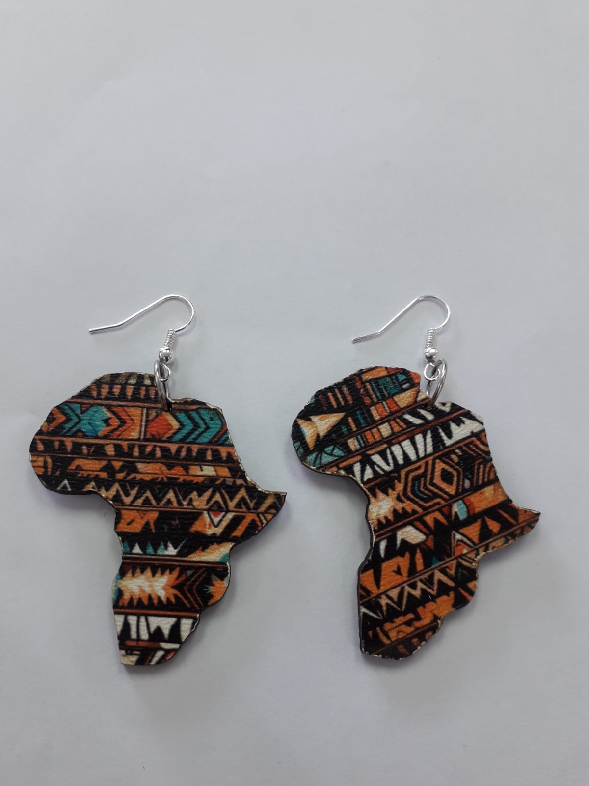 Wooden Africa Earrings