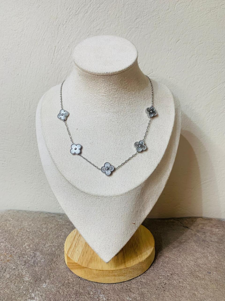 Multiple Clover Stainless Steel Necklace