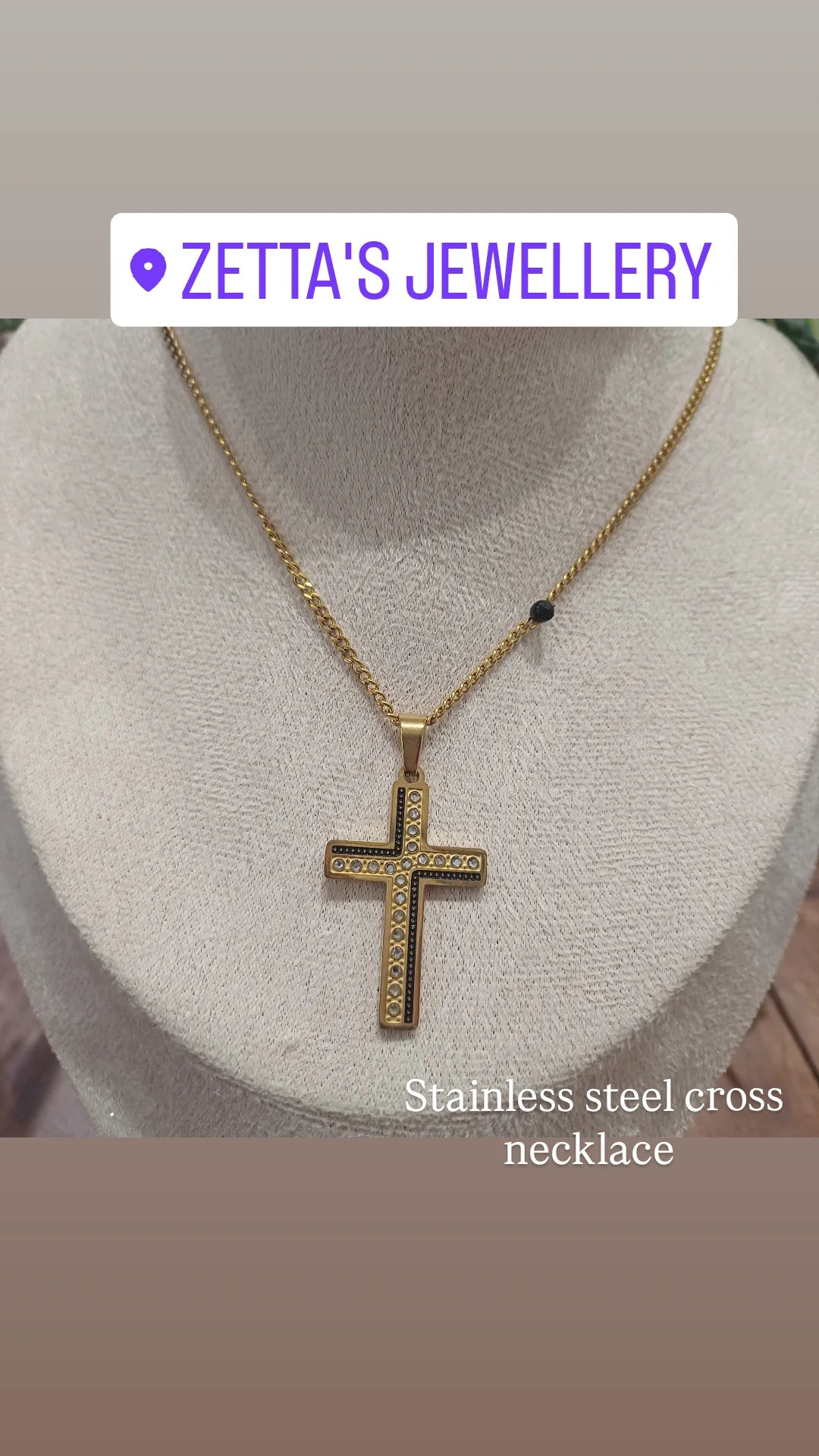 Stainless Steel Cross Necklace