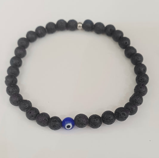 Wooden Evil Eye Bracelet
