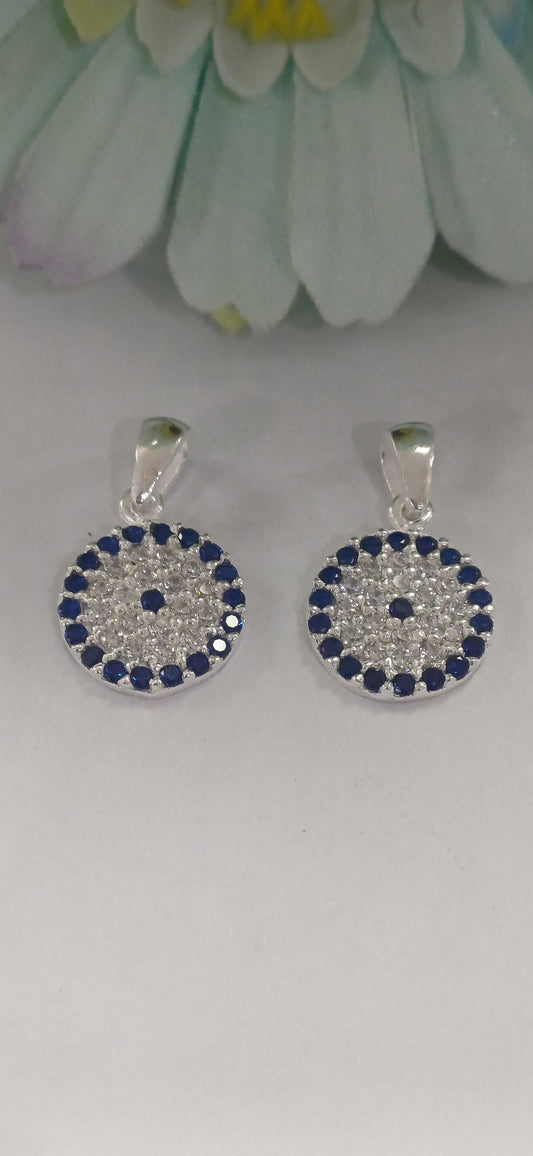Cubic Zirconia Evil Eye Pendant
