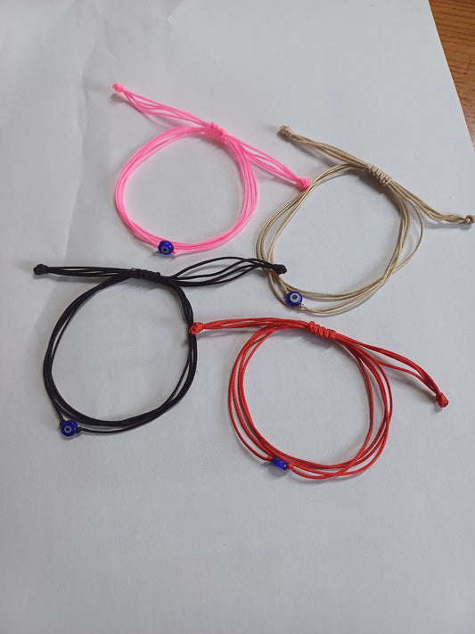 Multi Cord Evil Eye Bracelet