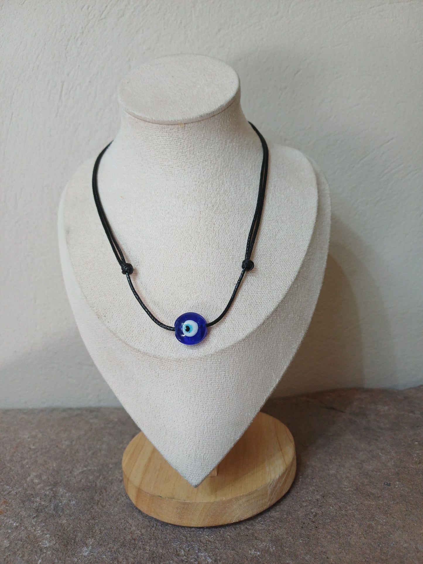 Evil Eye On String Necklace