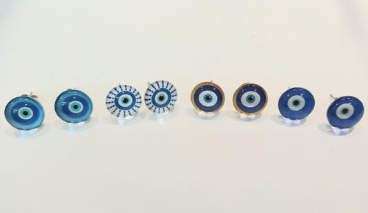 Evil Eye Stud Earrings