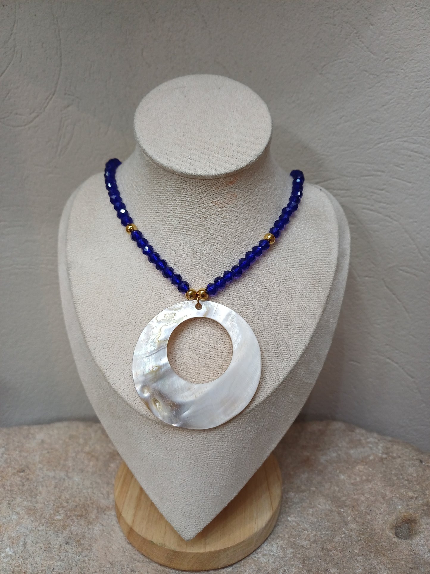 Shell And Crystal Necklace