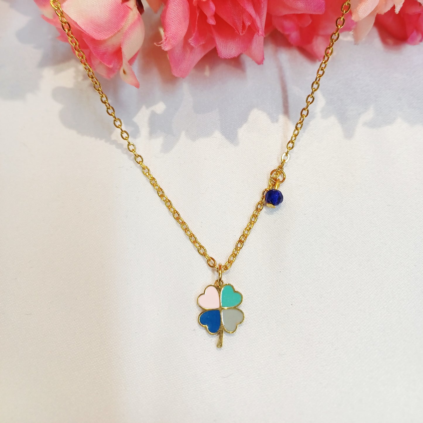 Enamel Clover Necklace