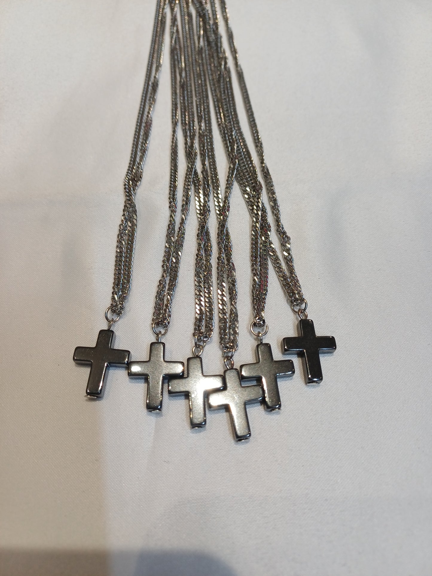 Hematite Cross Necklace
