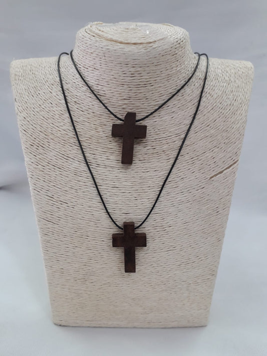 Wooden Cross Necklace