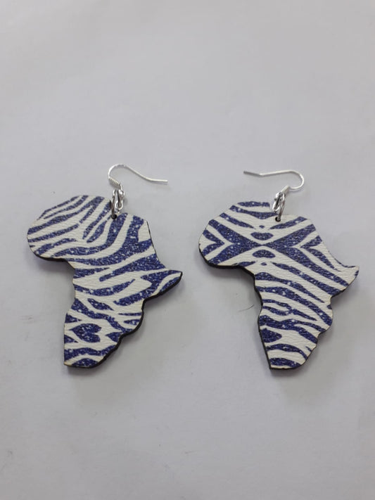Wooden Africa Earrings