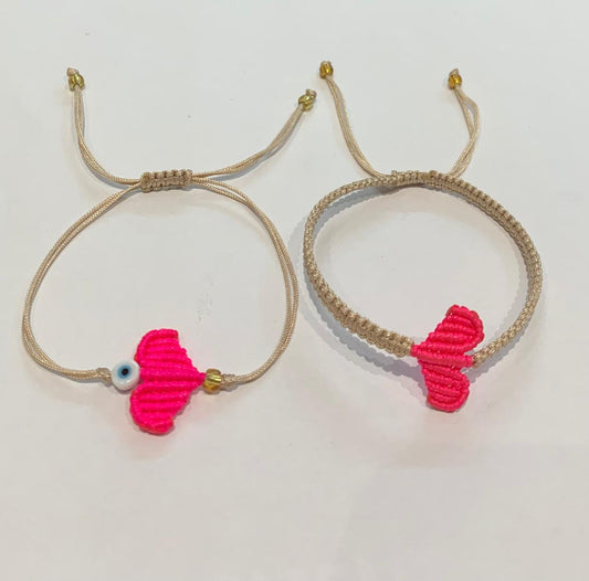 Heart Shaped Macrame Bracelets