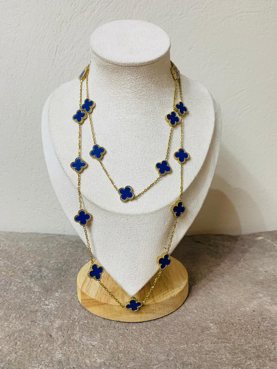 Clover Stainless Steel Long Necklaces